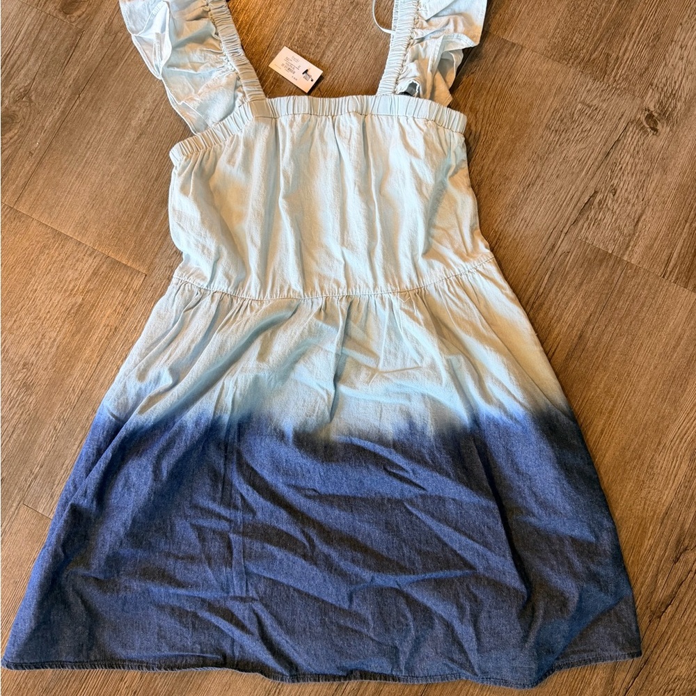 Blue Ombre Kids Denim Dress